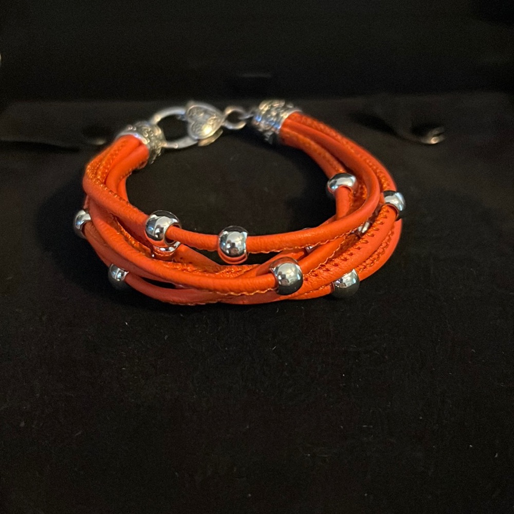 Orange 7 inch fashion bracelet